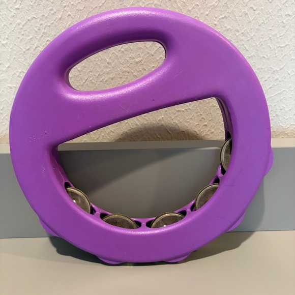 Vintage Little Tikes Purple Tambourine Rattle Kids Musical Toy Instrument EUC - Picture 3 of 8